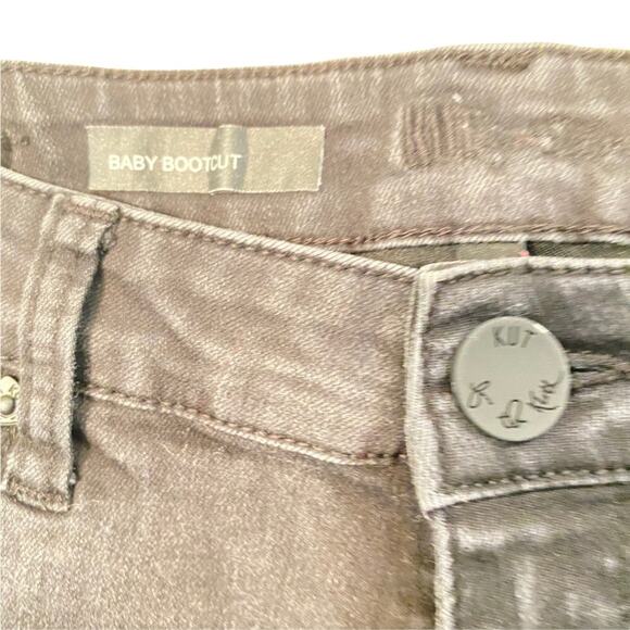 KUT from the Kloth jeans Womens size 6 Baby Bootcut Black 6 - Picture 4 of 4